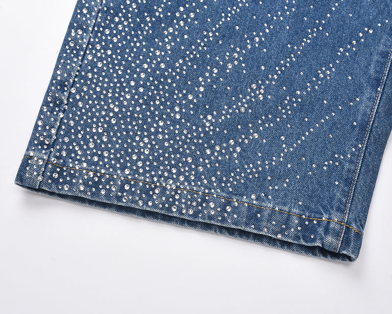 Rhinestone Denim Shorts
