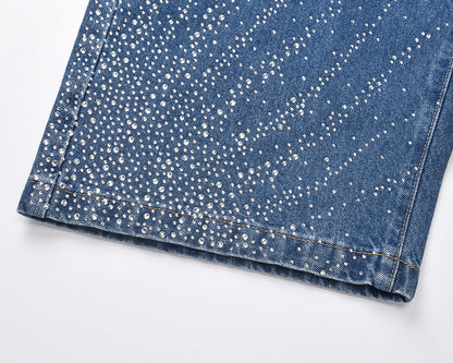 Rhinestone Denim Shorts
