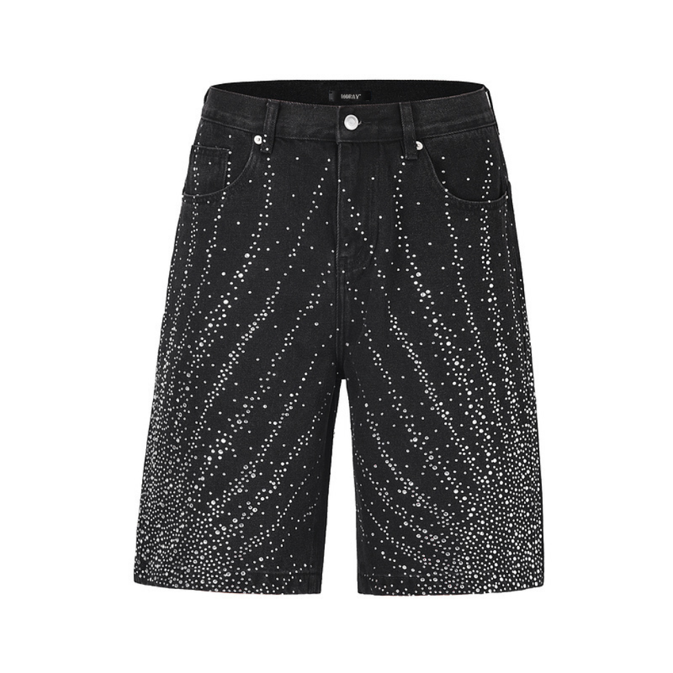 Rhinestone Denim Shorts