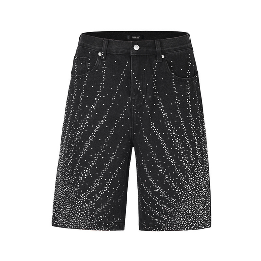 Rhinestone Denim Shorts