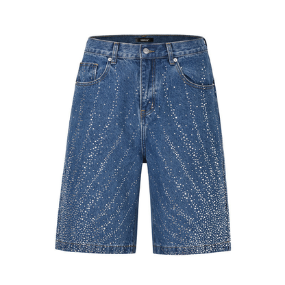 Rhinestone Denim Shorts