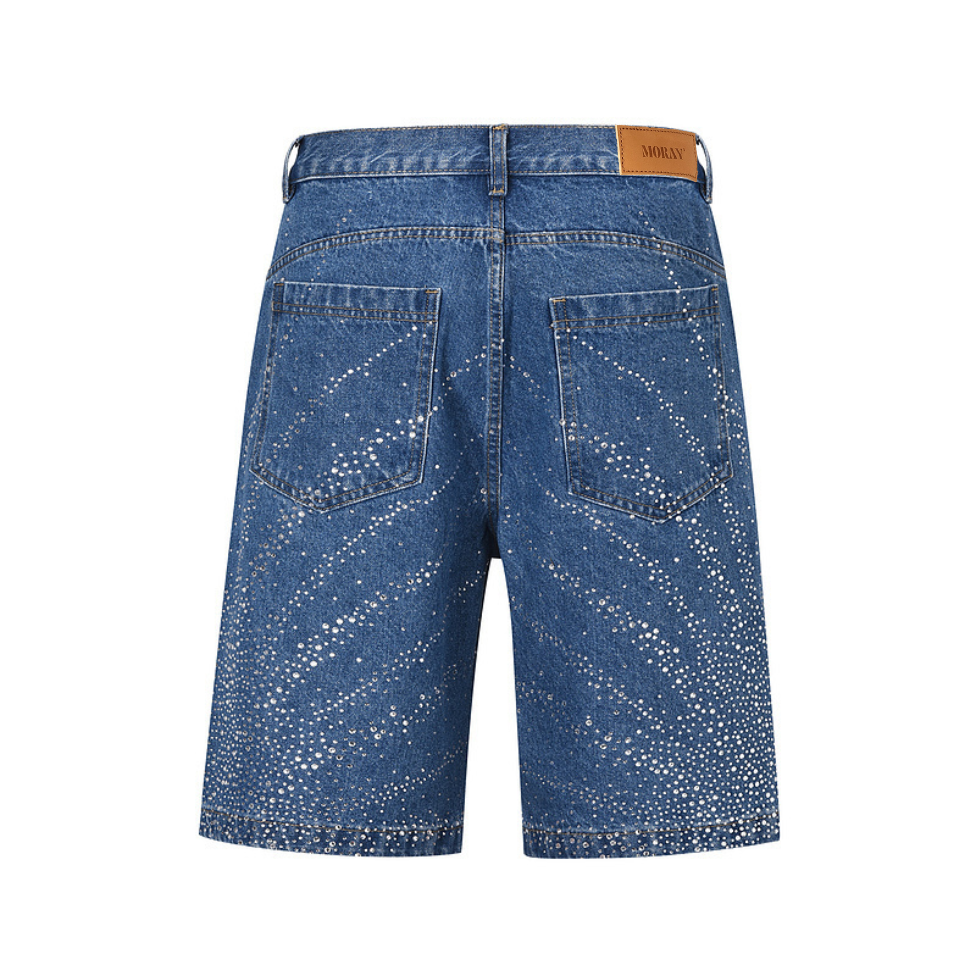 Rhinestone Denim Shorts