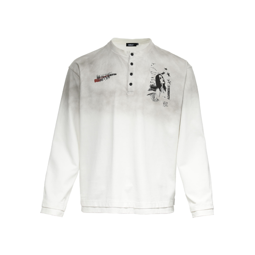 Distress Henley Longsleeve